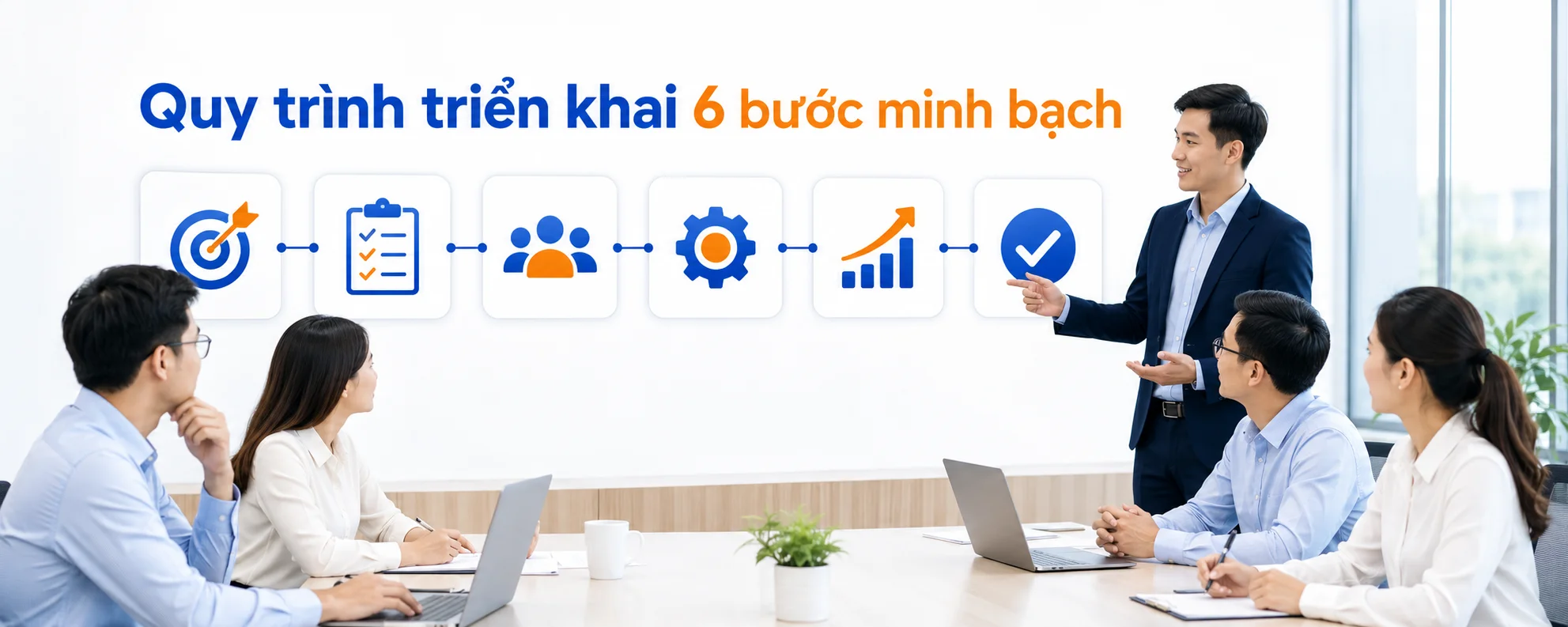 Quy trình triển khai 6 bước minh bạch