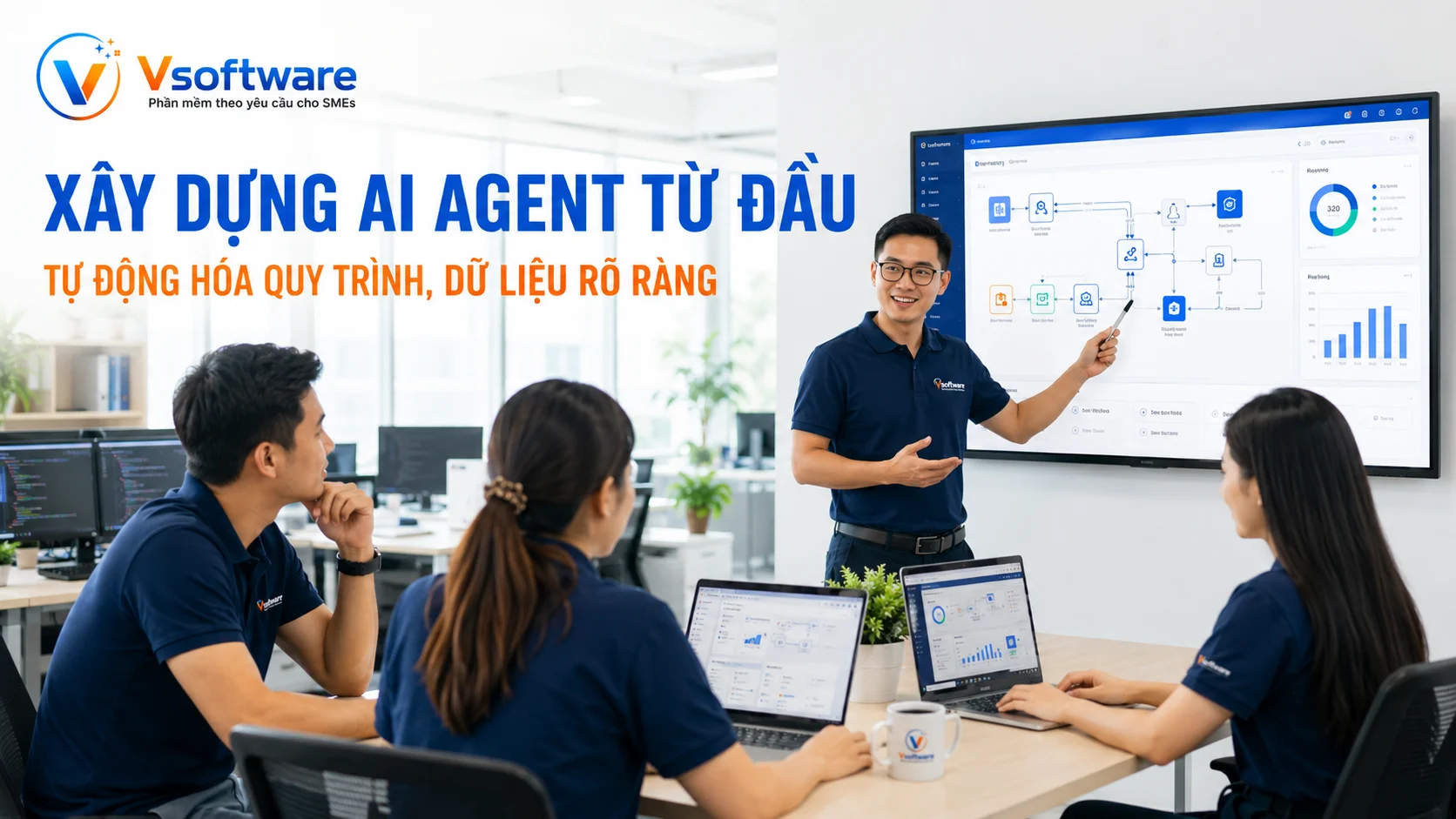 Lộ trình SME Xây dựng AI Agent từ đầu tự động hóa đúng quy trình