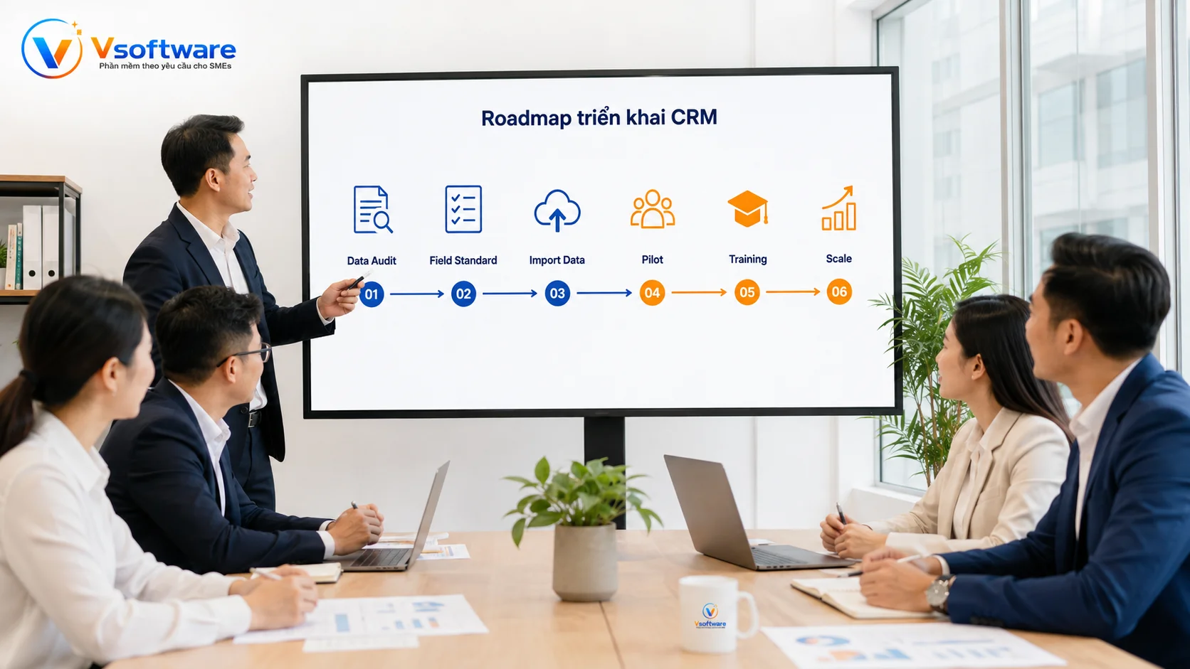 Lộ trình triển khai CRM quản lý dữ liệu khách hàng