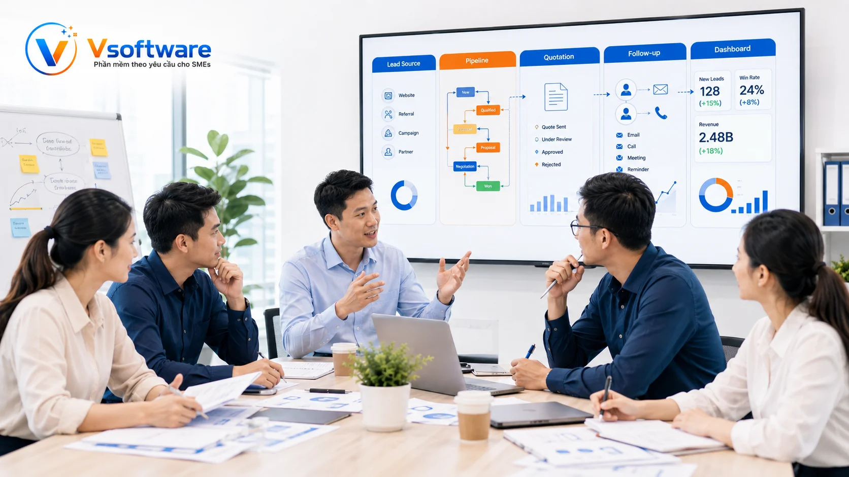 Lộ trình triển khai phần mềm tối ưu quy trình bán hàng