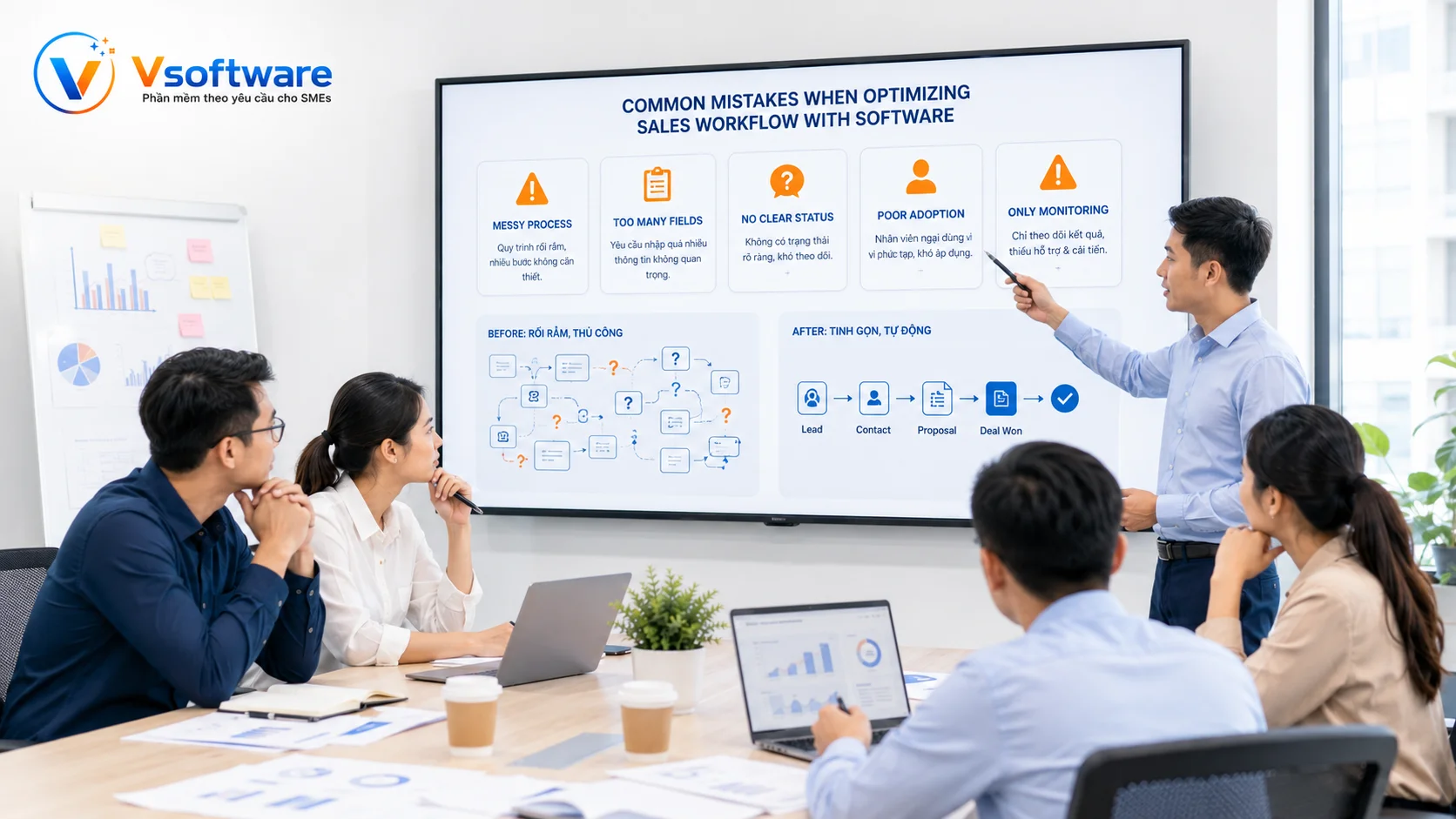 Phần mềm chuẩn hóa pipeline bán hàng